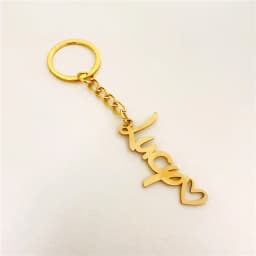 Custom Name Keychain Personalized Stainless Steel Pendant Keychains for Women Men Customized Nameplate Keyring Jewelry Gifts