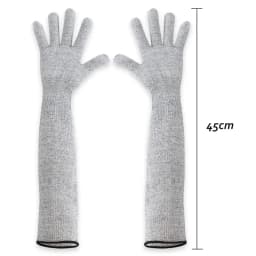 1/2PCS Level 5 HPPE Safety Sleeves Anti Cut Arm Puncture Gloves Cutting Resistant Bracers Protector Household Breathable Gloves