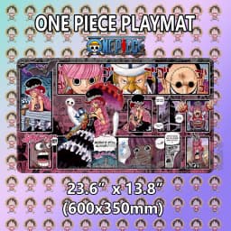 Boardgame- One Piece OPCG Luffy Playmat with Stitched Edges Custom One Piece Mouse Pad Desk Accessories for Gamers Desk Mat