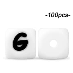 100Pcs 12mm Letter Silicone Beads for DIY Name Jewelry Making Bracelet Necklace Beaded Pen Accessories Keychain Beads Craft