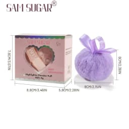 Pink Peach Shining Powder High Glitter Makeup For Face Body Collarbone Highlighting With Soft Puff Multi Use Cosmetic