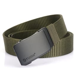 TUSHI New Nylon Belt Metal Automatic Buckle High Quality Men's Jeans Leather Belt Business Work Outdoor Tactical Belt for Men