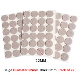3-72Pcs Felt Chair Leg Pads 3mm Thick Floor Scratch Protector Mat Mute Non-slip Self Adhesive DIY Furniture Accessories