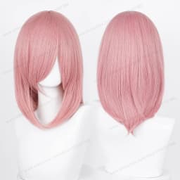 Anime 40cm Medium Basic Synthetic Bang Blond Cosplay Wig Black White Red Pink Green Brown Gold Blue Women Heat Resistant Hair