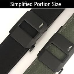 TUSHI Brand 4.3CM Wide Double-layer Reinforced Automatic Buckle Training Quick Hanging Pistol Belt Mens Nylon Outdoor Leisure