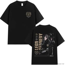 Resident Evil 2 Leon Claire Rpd Station Acid Wash Oversized Cotton T Shirt 2026 Horror Game Graphic Tee for Men Women