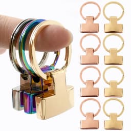 5/10/20Pcs 20/24mm Metal Key Ring Connector O Keychain Buckles for Car Keys Bag Handbag DIY Leather Craft Accessories
