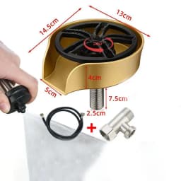 Glass Rinser for Kitchen Sink Cup washer for sink Faucet Bar Glass Rinser 360 Degree Rotating Spout with Pull-out Spray Design