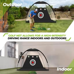 Golf High Impact Hitting Practice Net Golf Hitting Cage Indoor Outdoor Professional Exercise Practice Training Auxiliary Set