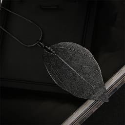 Silver Color Simple Punk Leaves p\Pendant Long Style Necklace For Women Girl Trendy Fashion Exquisite Jewelry Accessories Gifts
