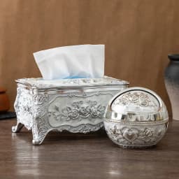 European light luxury pressing toothpick container Tissue box set household living room office tissue storage box Toothpick box