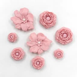 Cute Shoe Charms Set DIY Flower Hole Shoe Buckle Shoes Accessories 3D Flower Bouquet Bone White Hole Shoe Decorations For Women