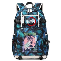 Demon Slayer Anime School Bag Large Capacity Lightweight Student Backpack for Kids Boys Girls Daily Use