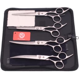 Dog Grooming Scissors Purple Dragon 6" 7" Stainless Pet Beauty Scissors Cutting Scissors Thinning Shears Curved Scissors Z3001