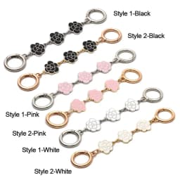 Bag Accessories Camellia Shape Hardware Handbag Strap Extender Bag Chain Replacement Chain Handbag Bag Extension Chain