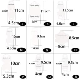 50pcs Display Cards for Necklace Bracelet Earrings Ear Studs Cardboard Package Hair Clips White Craft Hang Tag Card Wholesale