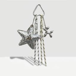New Leather Star Bag Charm Cute Balloon Dog Decorative Keychain Fashion Braided Rope Bag Hanging Accessorie