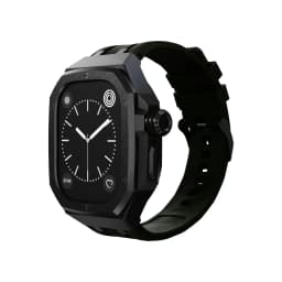 Luxury Stainless Steel Mod Kit for Apple Watch Ultra 49MM 2/1 for IWatch Series Ultra Liquid Silicone Strap Replace Accessories