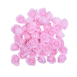 200/100pcs 3cm Foam Teedy Bear Rose Artificial Fake Flower Heads For Home Decor Wedding Birthday Christmas Party DIY Wreath Gift