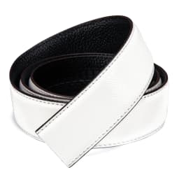 3.5cm wide Luxury Leather Belts for Men Automatic Buckle Blue Men's Belt without Buckle 130CM