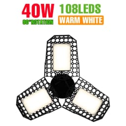 250W LED Bulb E27/E26 Lamp Garage Light AC 220V Folding Deformable High Bay Lamp 110V Spotlight Home Warehouse Workshop Basement