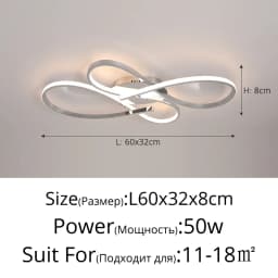 Modern Floor LED Ceiling Light Remote Control Nordic Ceiling Lamp For Living Room Bedroom Dining Room Home Indoor Lighting Decor