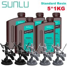 SUNLU 5KG Standard Resin 405nm LCD Printer Photon Curing Good Precision Smooth Surface Low Odor Model Garage Kit Printing