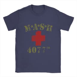 Novelty MASH 4077 T-Shirts for Men Crewneck 100% Cotton T Shirt Short Sleeve Tee Shirt Gift Idea Clothing