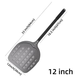 12 13 14Inch Pizza Peel Long Handle Turning Aluminum Pizza Turner Nonstick Baking Tool Perforated Paddle Kitchen Accessory