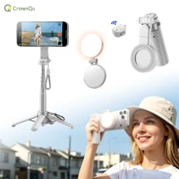 Pocket Dual-Sided Magnetic Selfie Stick  Cell Phone Stand Extendable Tripod with Remote Control for iphone 17 16 Pro Max Huawei