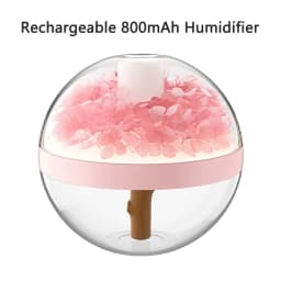 Eternal Flower Humidifier Dual-USB Battery Charger Mini Home Atmosphere Light Creative Festival Gift Artificial Flower Diffuser