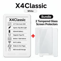 XTEINK X4Pro Classic E-book X3 Reader Portable Screen Ultra Thin Electronic Paper Ink Screen E-Reader 16G Memory High Resolution