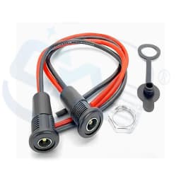 1-5 Waterproof DC5525 Power Sockets, DIY Audio Computer Installation 55 * 21 Charging Interface CCTV with Power Extension Cable