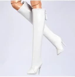 Doll toy Long shoes high quality fit for your FR2 FR6.0 Nuface boots Mirror matte true zipper F6