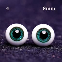 1pair 8mm 10mm 12mm 14mm Blue Black Glass Eyes Eyeball For BJD Doll DIY Doll Making Crafts Accessories Safety Animal Toy