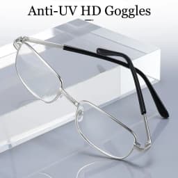 100 % Crystal Glass Lens Reading Glasses Men Anti-blue Light Presbyopia Magnifying Anti-Scratch Eyewear Diopter 1.0-4.0 Silver
