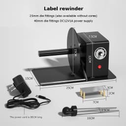 Desktop Small Winding Machine Label Rewinder Full-Automatic Rewinder For Self-Adhesive Coated Paper Mini Electric Label Rewinder