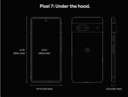 Google Pixel 7 5G 6.3" 90Hz AMOLED Display Google Tensor G2 (5 nm) 50MP+12MP 4355mAh Battery 20W Wired