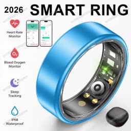 2026 New Smart Ring Heart Rate Blood Pressure Sleep Monitor Motion Tracker IP68 Waterproof Men Women Smart Ring Holiday Gift R10