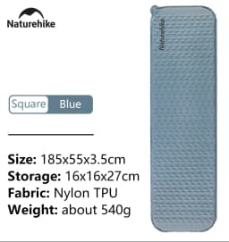 Naturehike Air Mattress Ultralight Folding Quick Self Inflating Inflatable Bed Portable Spong Mat Camping Inflatable Mattress