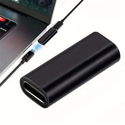 USB-C Female To Female TYPE-C Connector High Speed Convert Extension Coupler Converte, Black Color