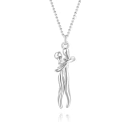 45cm Length Movable Lover Hug Copper Pendant Necklace Neck Hanging Jewelry Men Women Valentine's Day Gift Drop Shipping