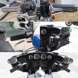 Motorcycle 1'' 25mm Electronic Throttle Handle Bar Hand Grips Handle Grip CNC For Harley Touring Electra Glide Softail Fat Boy
