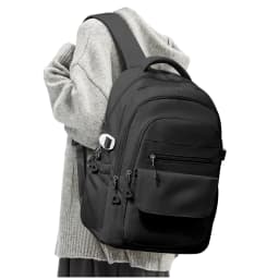 Elegant White Japanese-Style Backpack for School Girls Boys Travel Backpack Laptop Backpack Casual Daypack, Bags for Travel