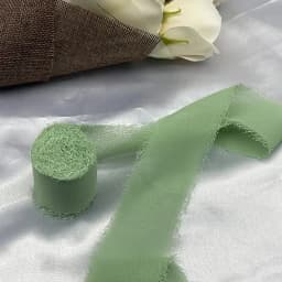 5 Meters Hand Torn Edge Chiffon Ribbon Wedding Hold Flower Tassel Ribbon Bow Decoration Snow Silk Fabric Strip