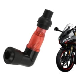 90 Degree Flashing Spark Plug Cap Motocross 90 Degree Spark Plug Resistor Cover Motorcycle Flash Spark Plug Boot Cap Cover For
