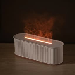 1PC USB Powered Simulated Flame Aroma Diffuser With Colorful Lights And 3-level Timing Perfect Air Humidifier For Home Office