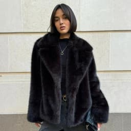 2026 Elegant High-Quality Autumn Winter Warm Thick Fur Coat Women Fashion Mid-Length Fox Fur Jacket Fluffy Soft Plush Overcoat