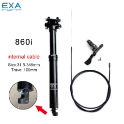 KS EXAForm 860i 30.9 31.6mm Hydroyl Seat Post Height Adjustable Seat Tube Dropper Internal Cable Remote with Suspension