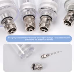 10/20/30/50ml Farm Animal Syringes Plastic Adjustable Dose Vaccine Injection with 10pcs needles Livestock Dispensing Tools
